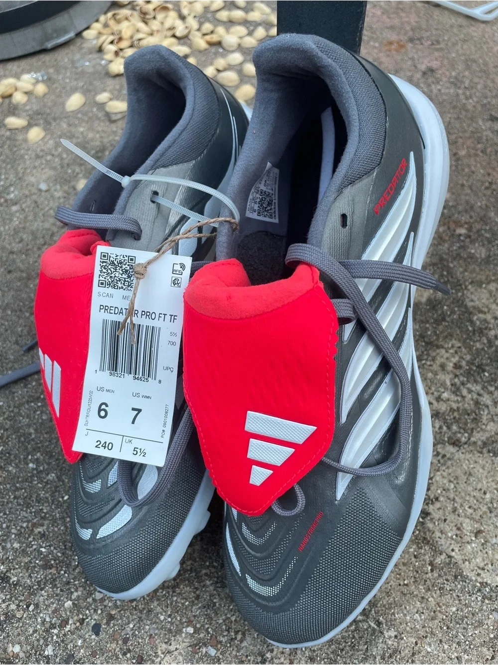 Adidas Predator Pro Fold-Over Tongue TF Finishers Steel Pack 6M/7W NEW!